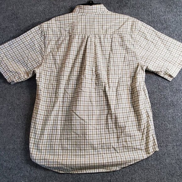 Carhartt Men's Size Large L Short Sleeve Button Down Plaid Adult Shirt Pockets - Picture 5 of 9